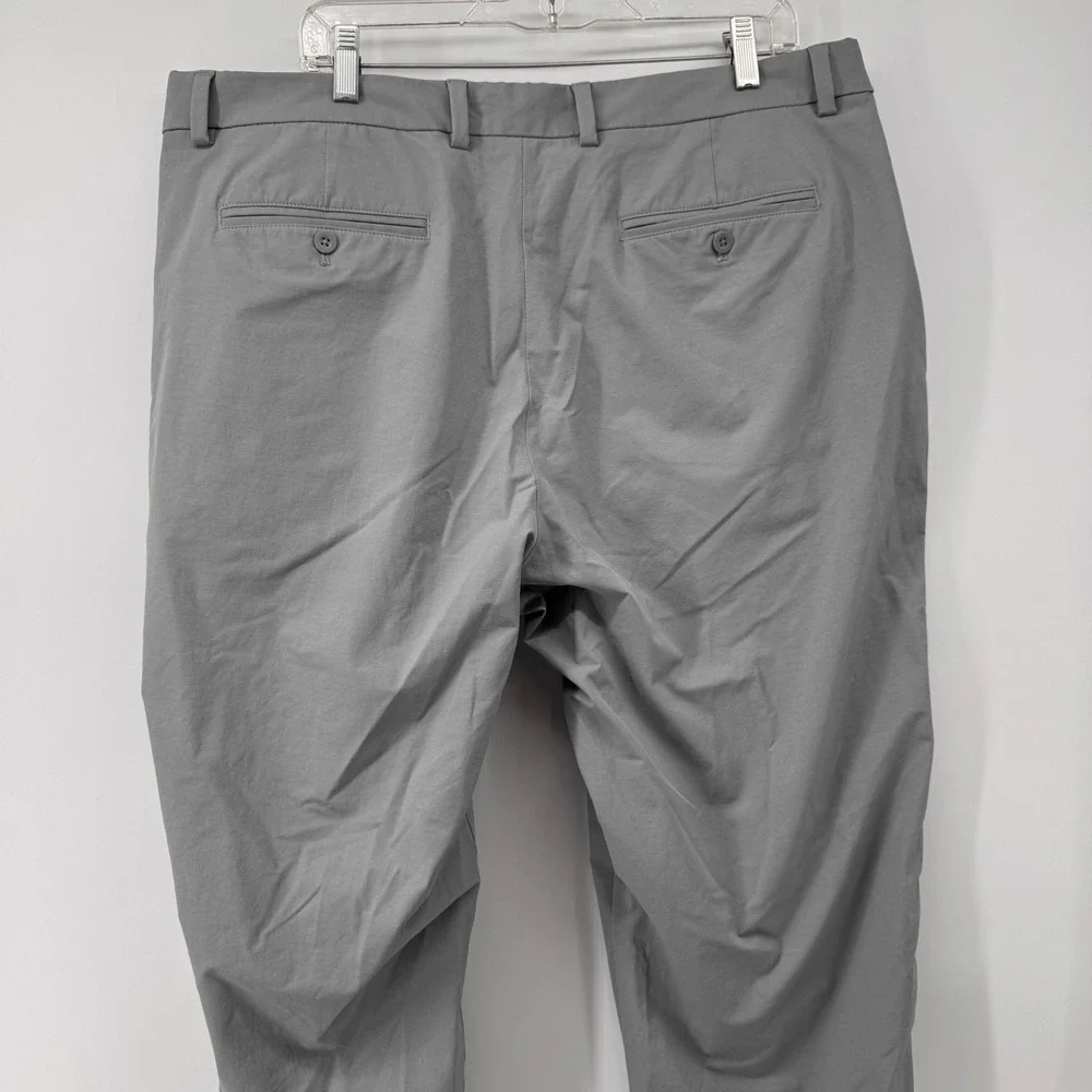 Vineyard Vines On-The-Go Pant Mens 40x32 Grey Stretch Chino Performance 9263